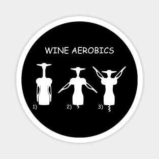 Wine Aerobics Dark Magnet